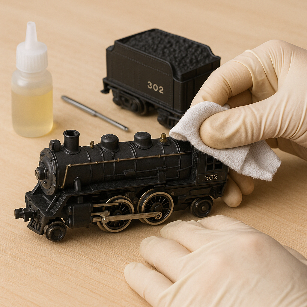 American flyer Engine and Tender clean up