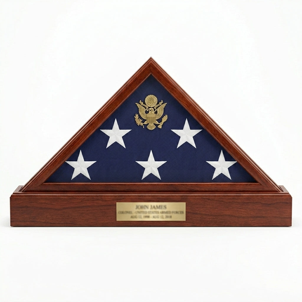 American Flag Cases With USAF Emblem