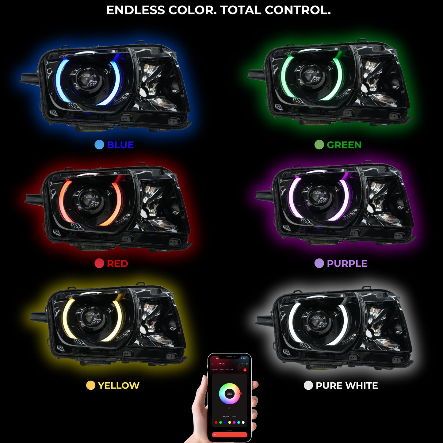 Chevrolet Camaro RS/SS RGBW DRL Boards (2010-2013)
