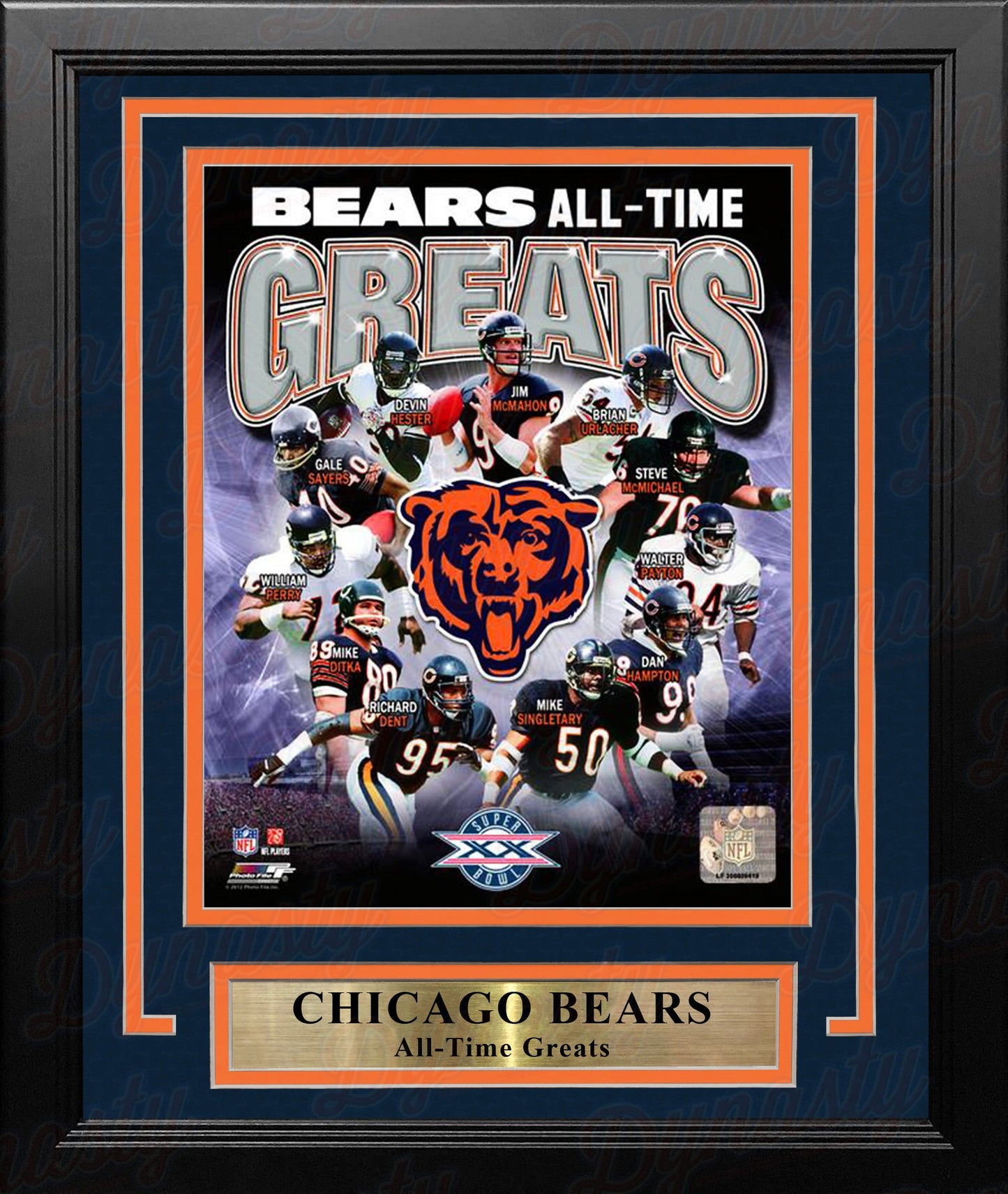 Chicago Bears All-Time Greats 8" x 10" Framed Football Photo