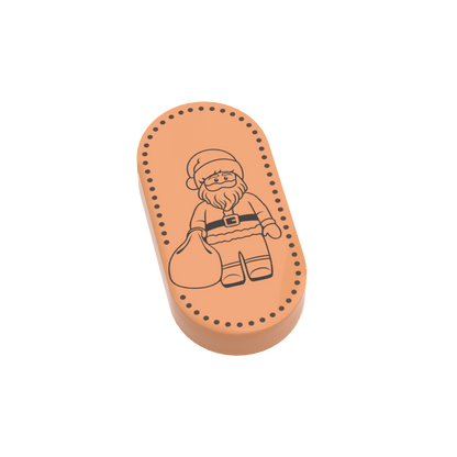 Pressed Penny - Santa - Custom Printed 1x2 Tile - Made Using LEGO® Parts