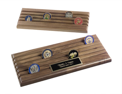 Challenge Coins Rack, Challenge Coin Display - 4 Row