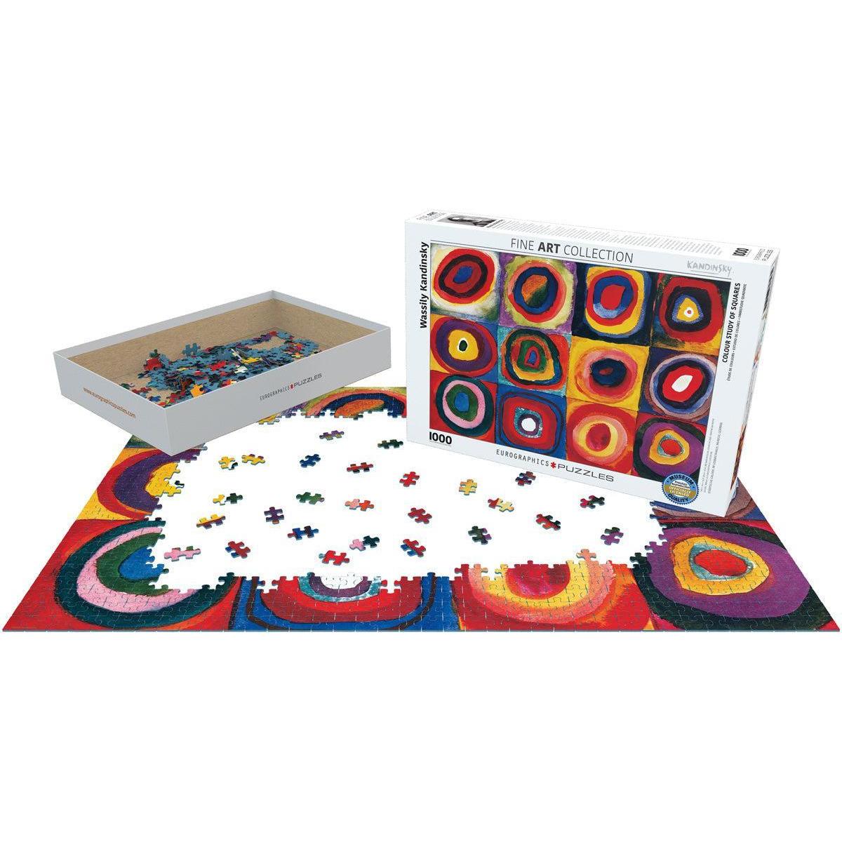 Color Study of Squares 1000 Piece Jigsaw Puzzle Eurographics