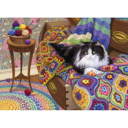 Comfy Cat 1000 Piece Jigsaw Puzzle Cobble Hill