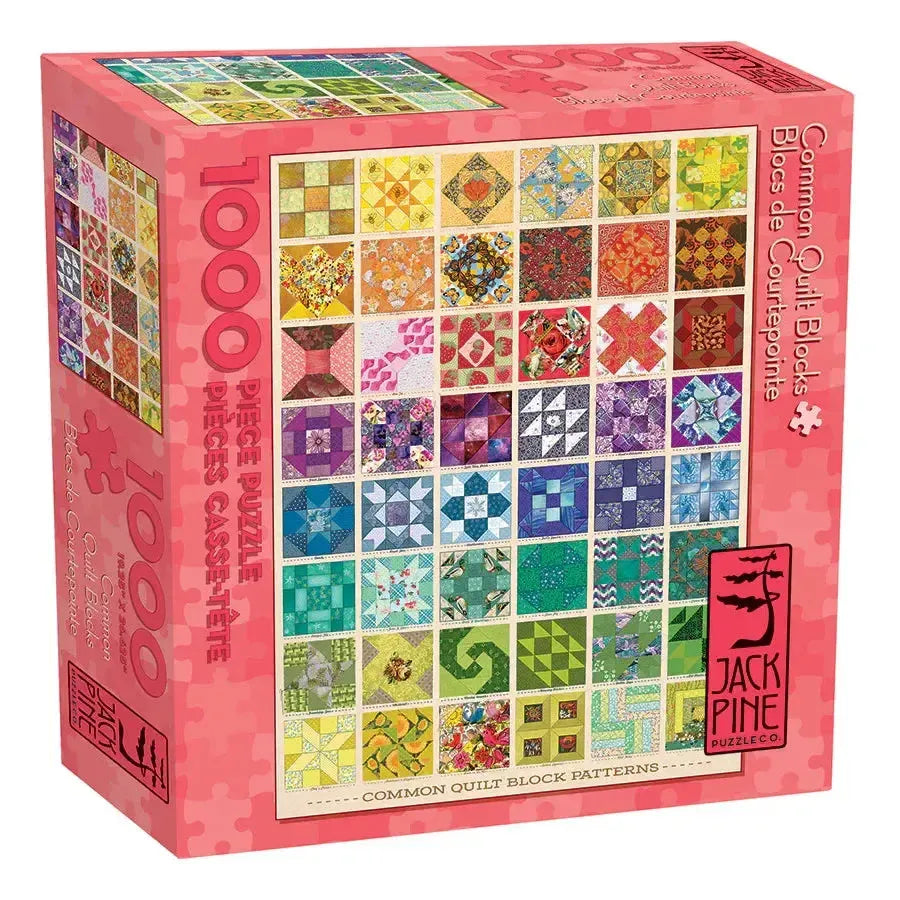 Common Quilt Blocks 1000 Piece Jigsaw Puzzle Jack Pine