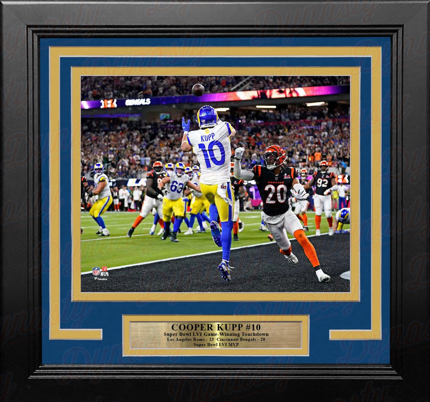 Cooper Kupp Super Bowl LVI Game-Winning Touchdown Los Angeles Rams 8" x 10" Framed Football Photo