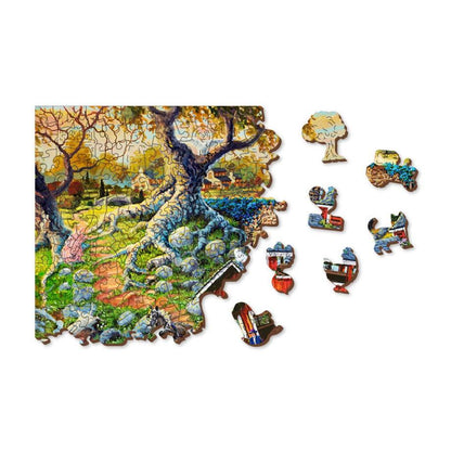Countryside Bridges 505 Piece Wood Jigsaw Puzzle Wooden City