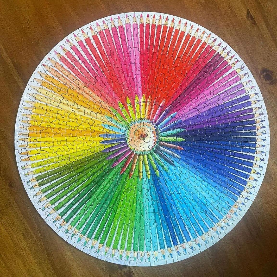 Crafty Colors 500 Piece Round Jigsaw Puzzle Springbok