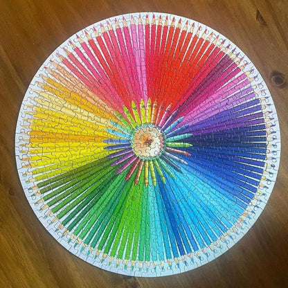 Crafty Colors 500 Piece Round Jigsaw Puzzle Springbok