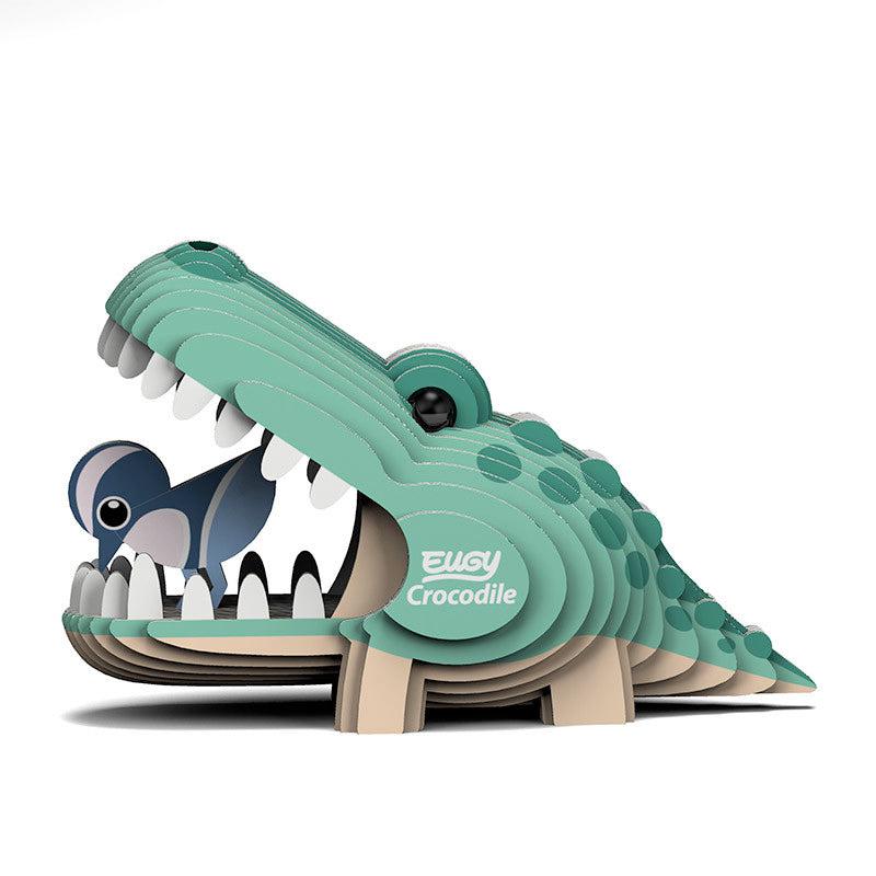 Crocodile 3D Cardboard Model Kit Eugy