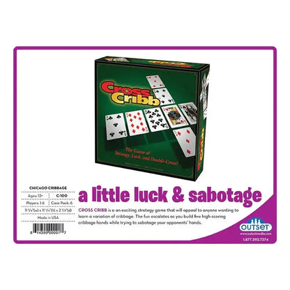 Cross Cribb - Strategy Cribbage Variation Card Game - Outset