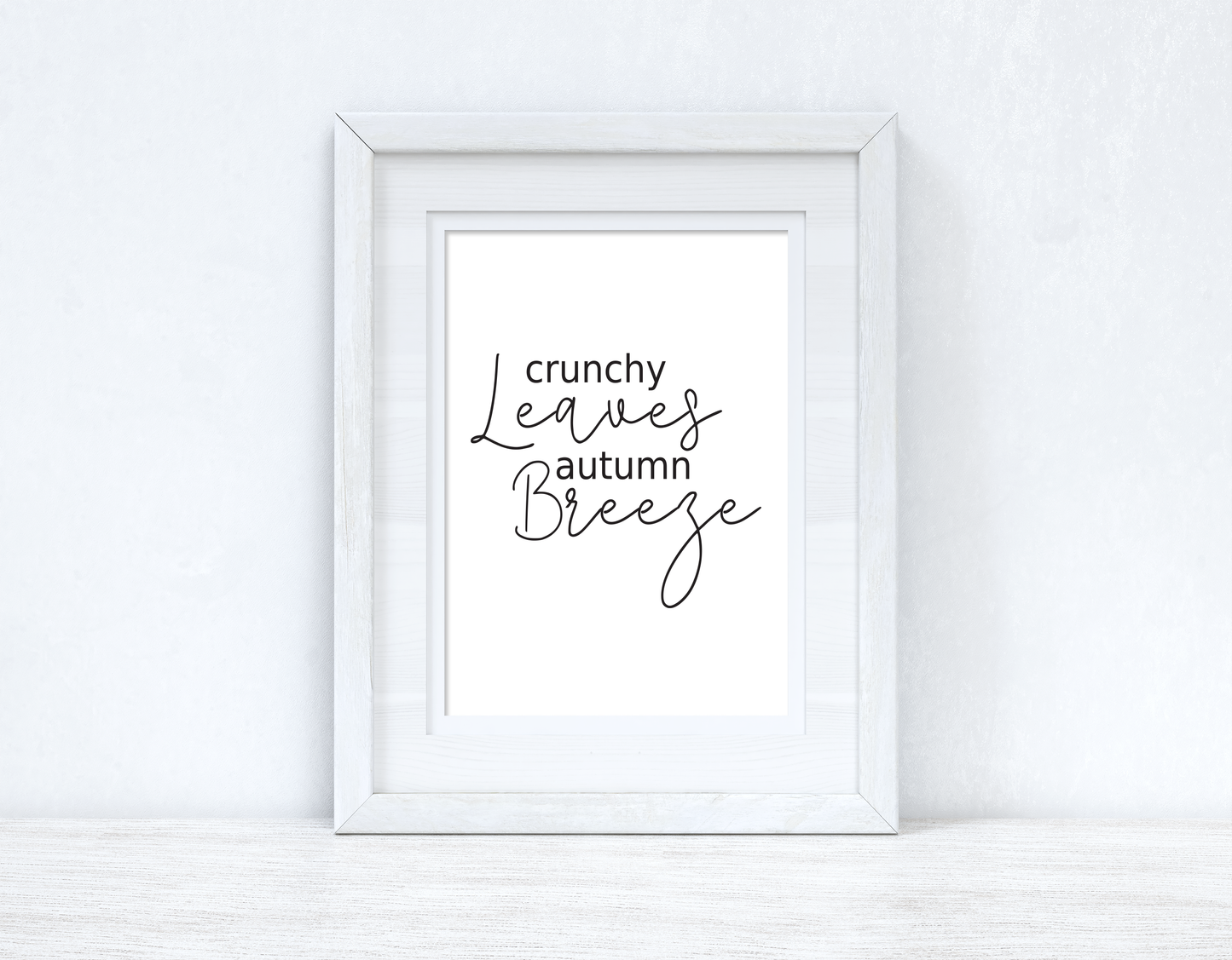 Crunchy Leaves Autumn Breeze Autumn Seasonal Wall Home Decor Print by WinsterCreations™ Official Store