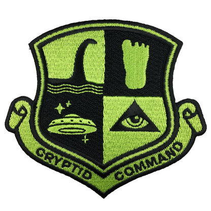 Cryptid Command Embroidered Patch: Iron-on
