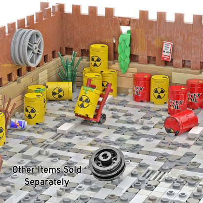 "Tow Away Zone" Sign & Post - Custom Printed - Made Using LEGO® Parts