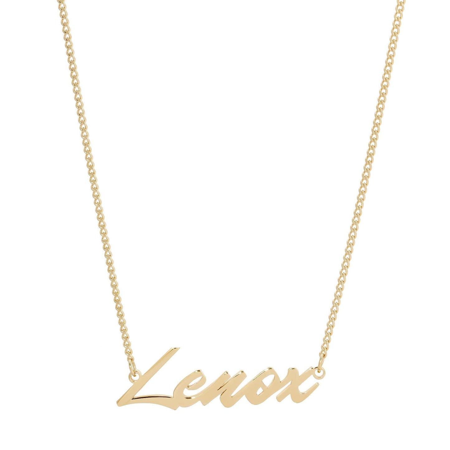 Custom Script Nameplate by eklexic jewelry