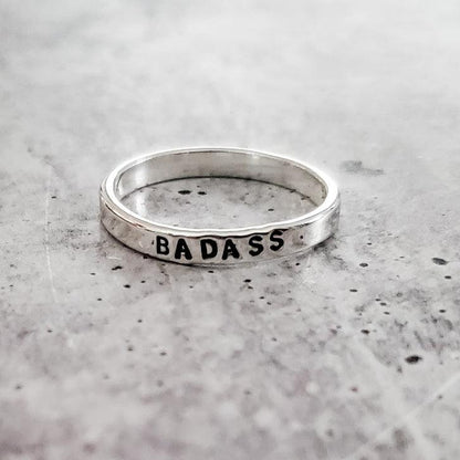 Custom Sterling Silver Ring by Salt and Sparkle