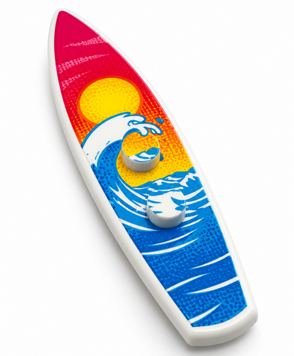 Sunset Wave Surfboard for Minifigs