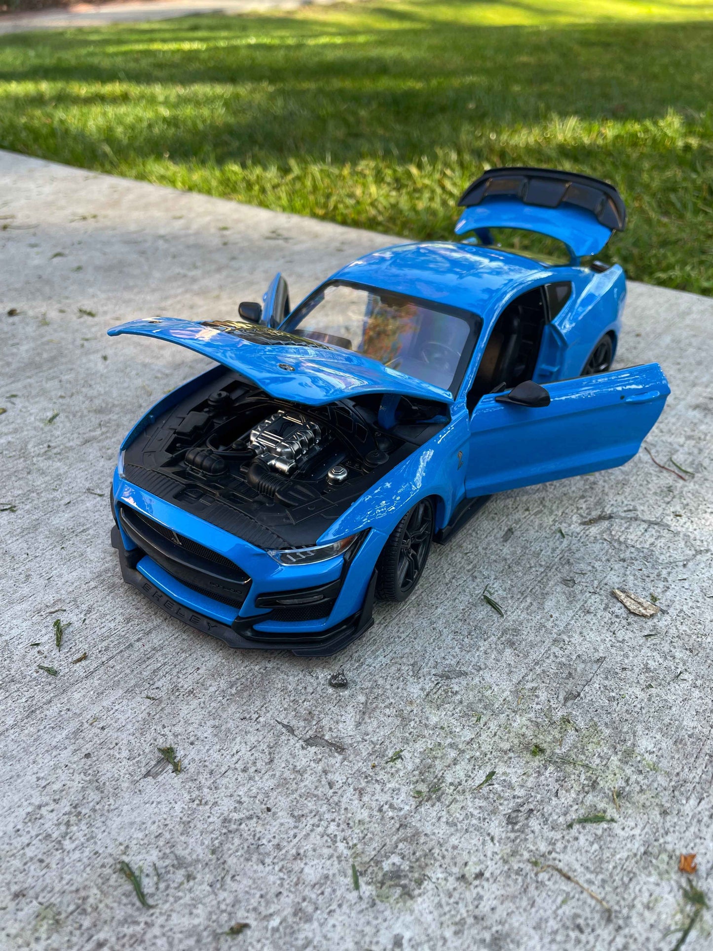 2020 Ford Mustang Shelby GT500 Light Blue "Special Edition" 1/18 Diecast Model Car by Maisto