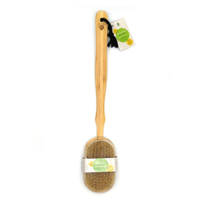 Bath Body Brush With Long Bamboo Handle by Pursonic