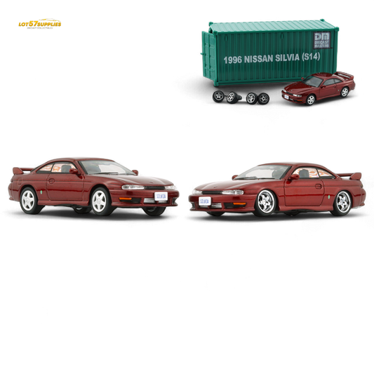 BM Creations Nissan Silvia S14 RED - RHD 1:64