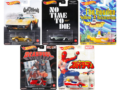 "Retro Entertainment 2021" 5 piece Set Diecast Model Cars by Hot Wheels  free shipping USA