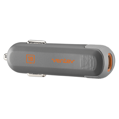 Ventev PD 18W dashport pd1180 USB C Car Charger Gray by Ventev