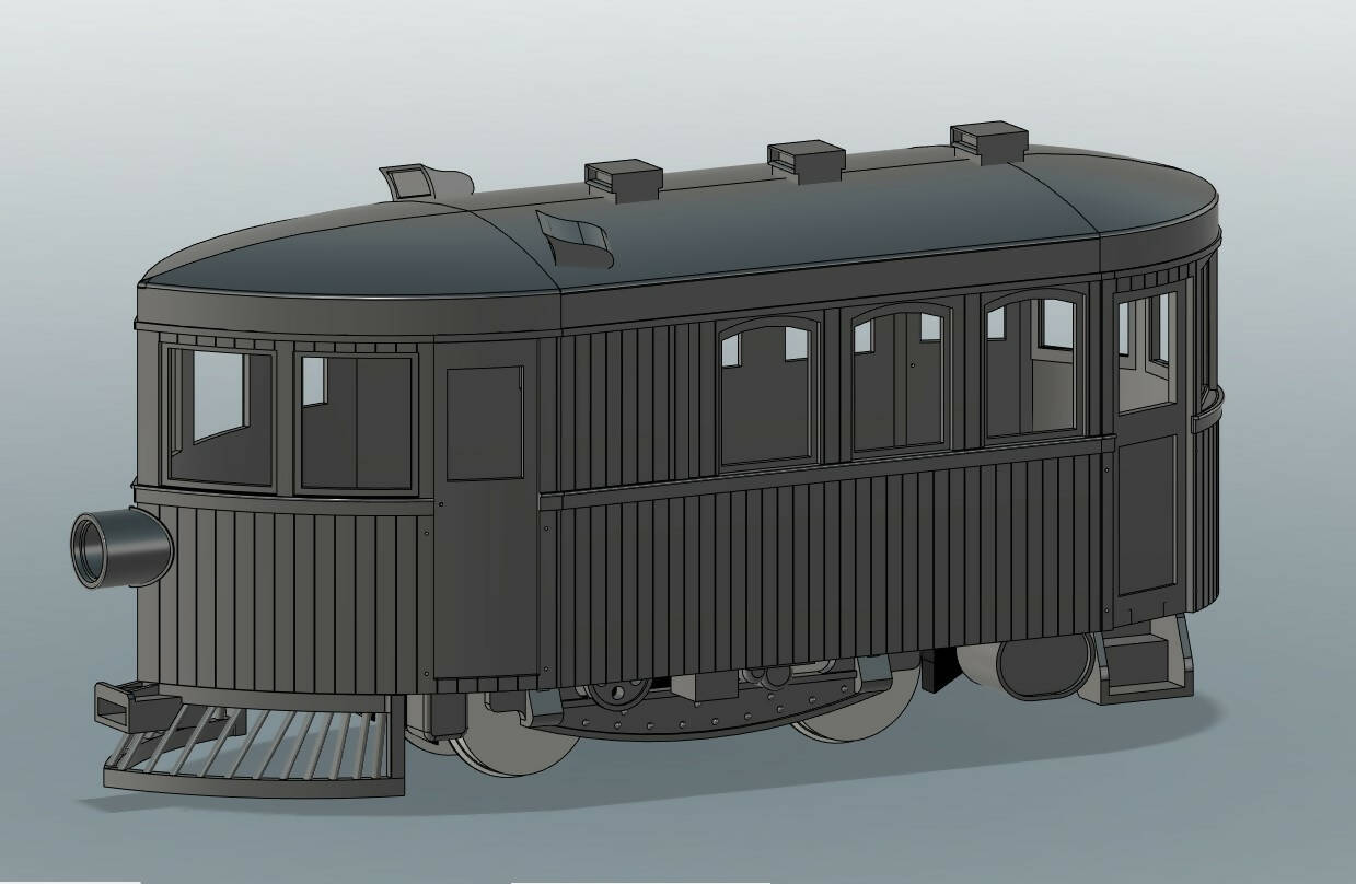 SJP-BS02 21-foot McKeen railcar