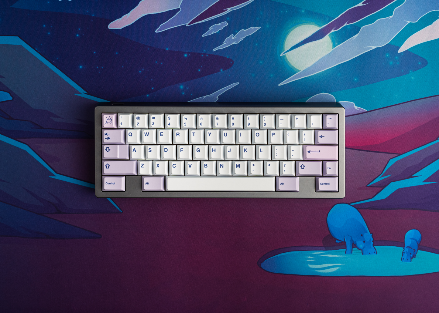 Moonlit Oasis Desk Mat