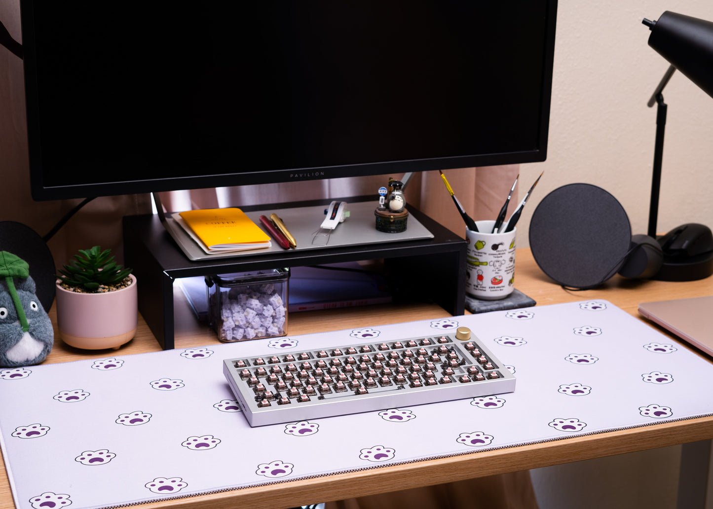 Taro Toe Beans Desk Mat