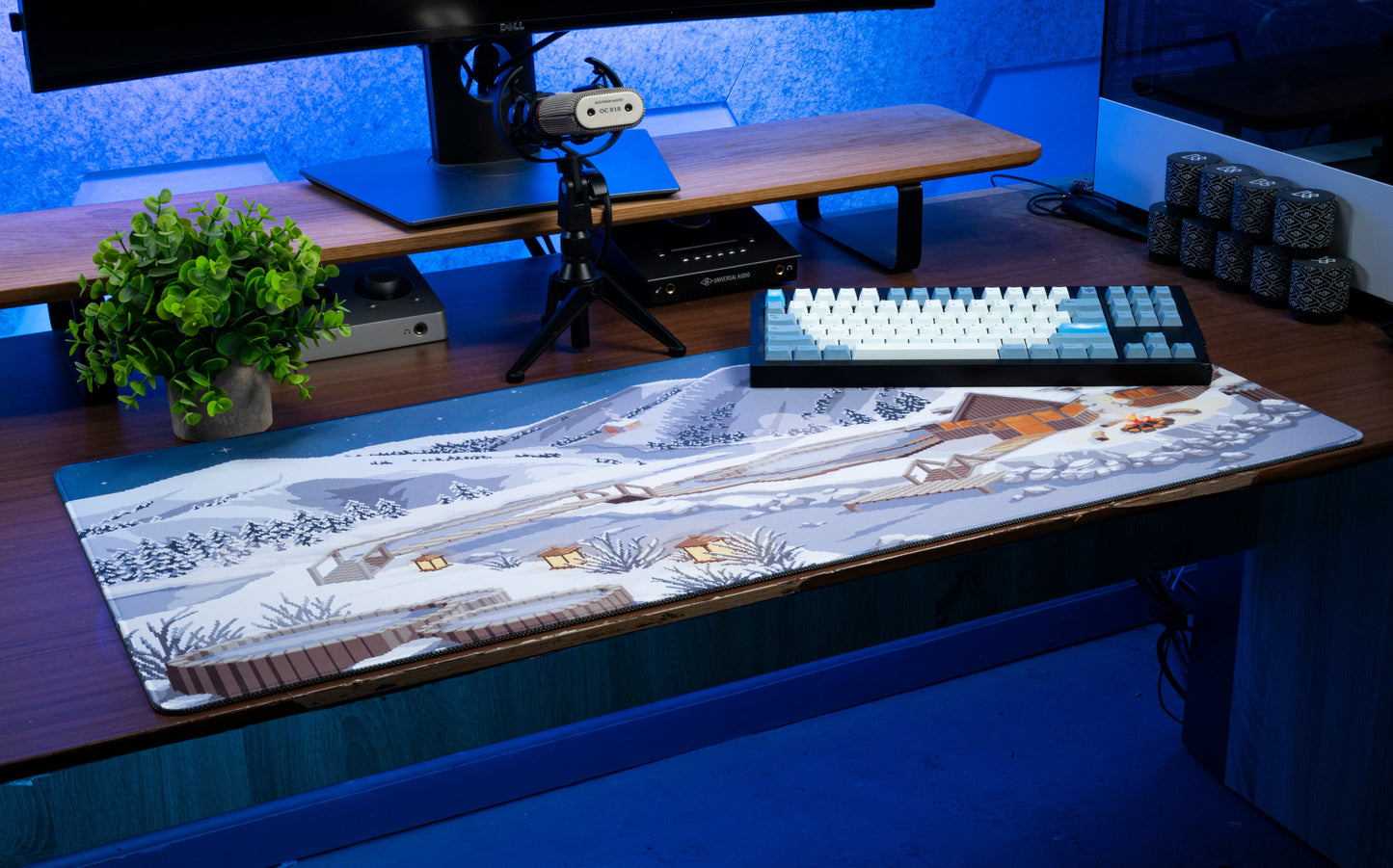 Hot Spring Retreat Desk Mat