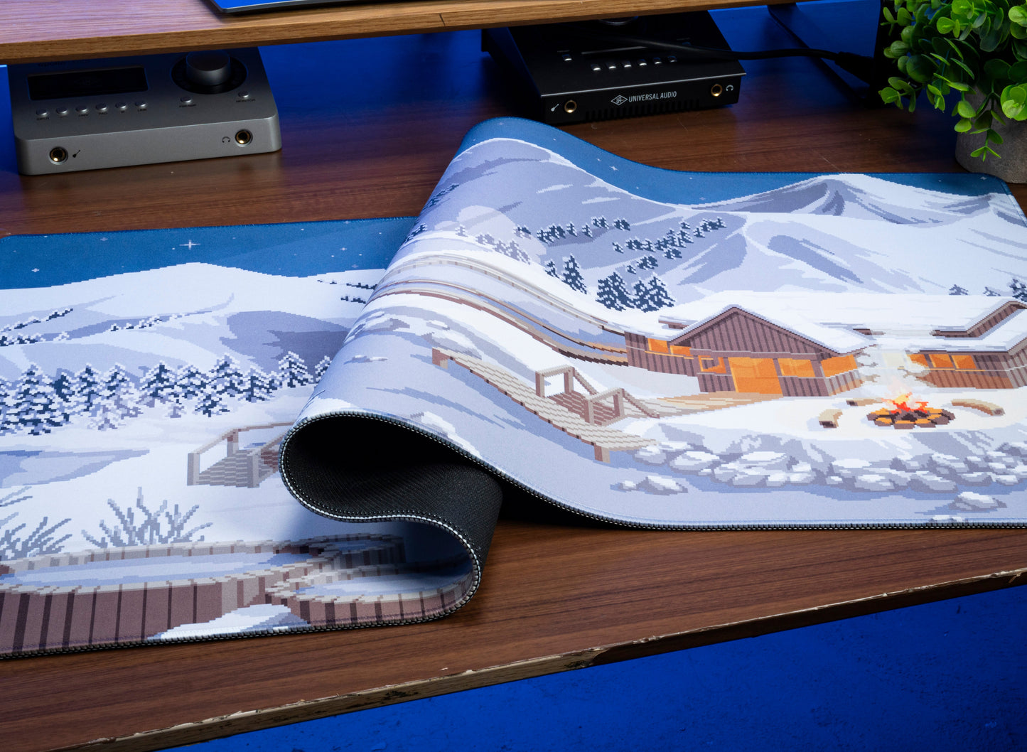 Hot Spring Retreat Desk Mat