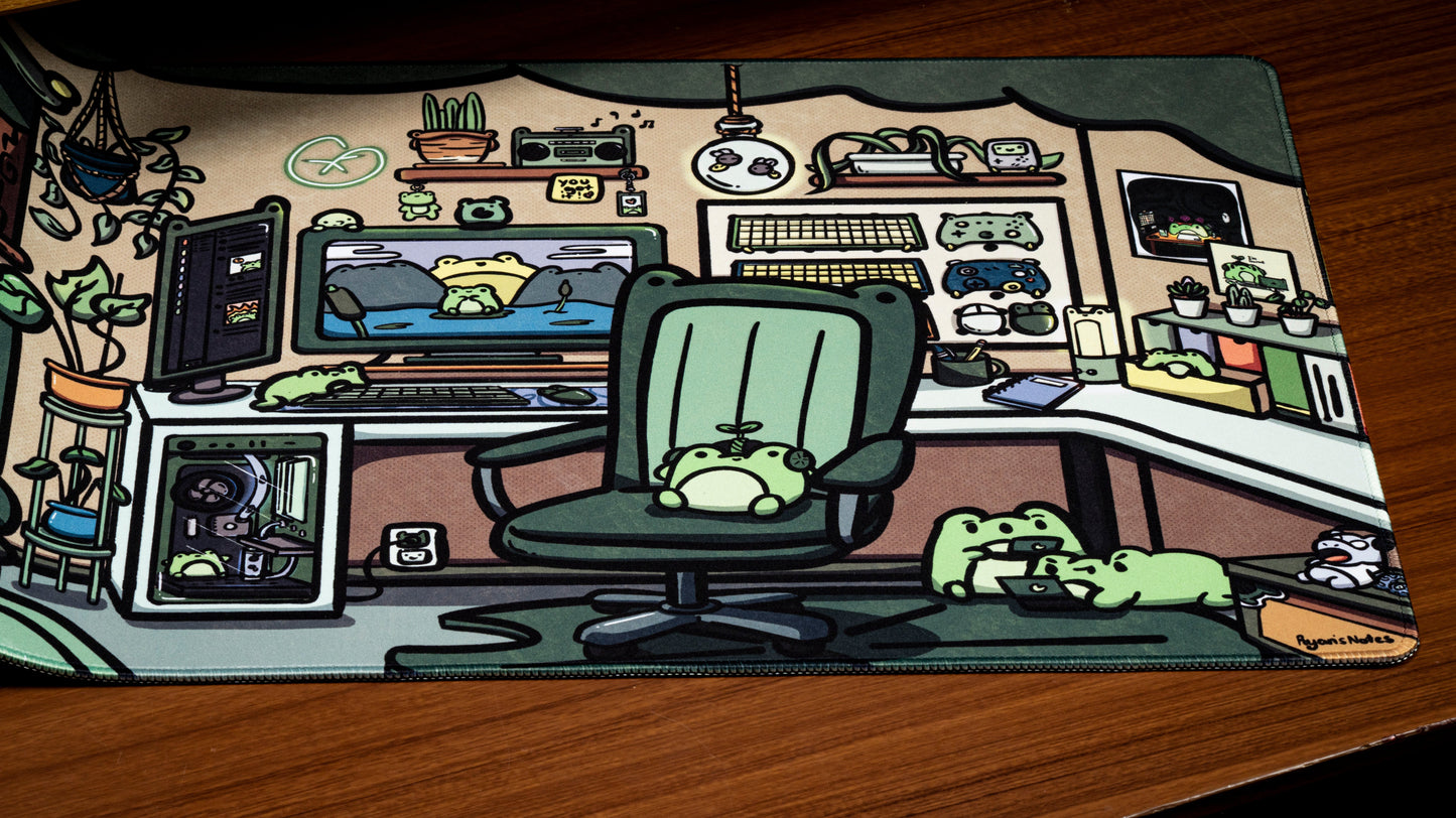 Froggy Office Desk Mat from Hipyo Tech x Ryan's Notes