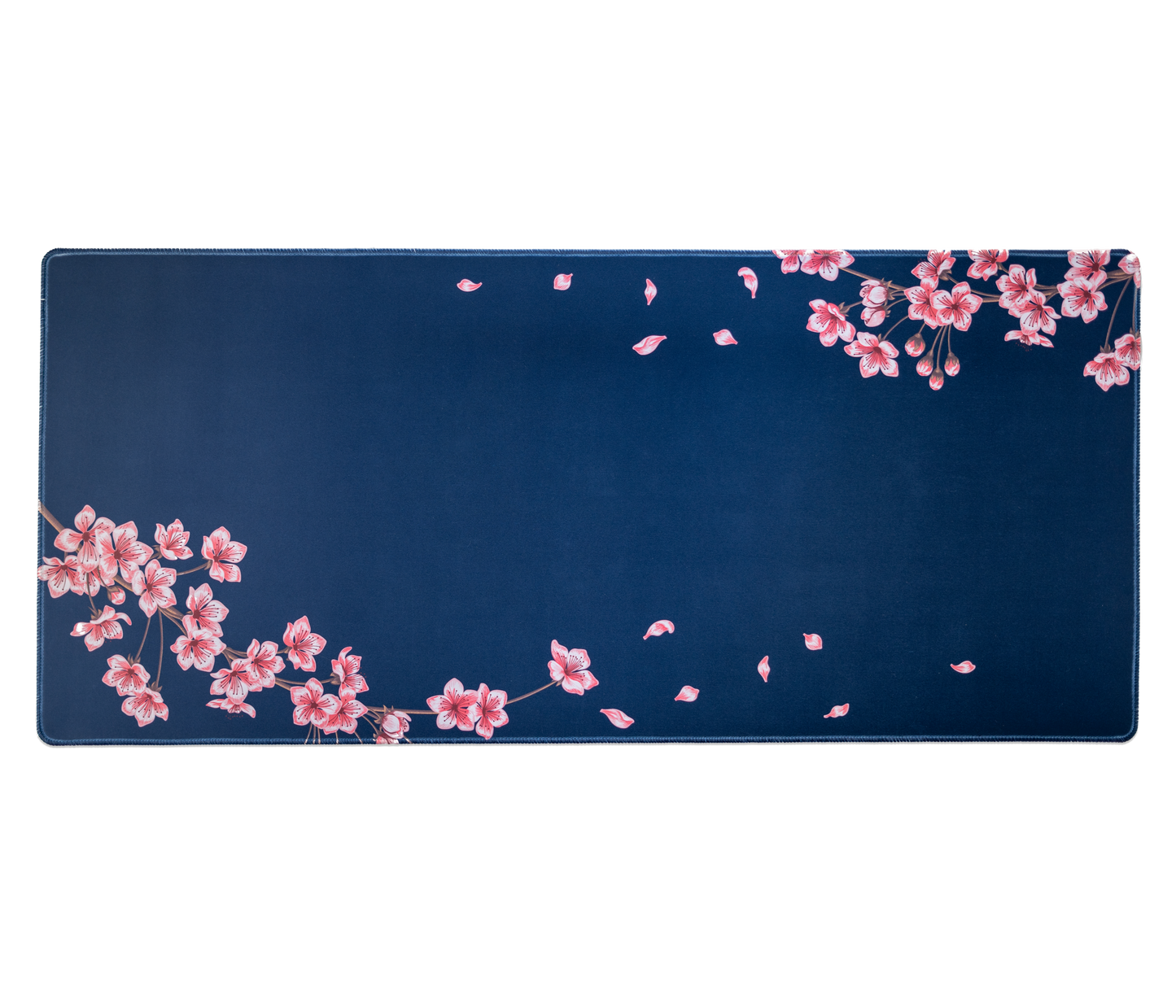 Navy Blossom Desk Mat