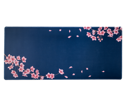 Navy Blossom Desk Mat