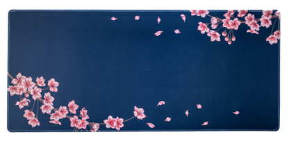 Navy Blossom Desk Mat