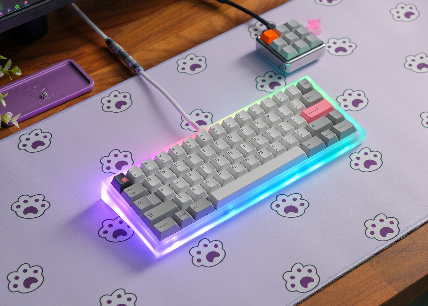 Taro Toe Beans Desk Mat