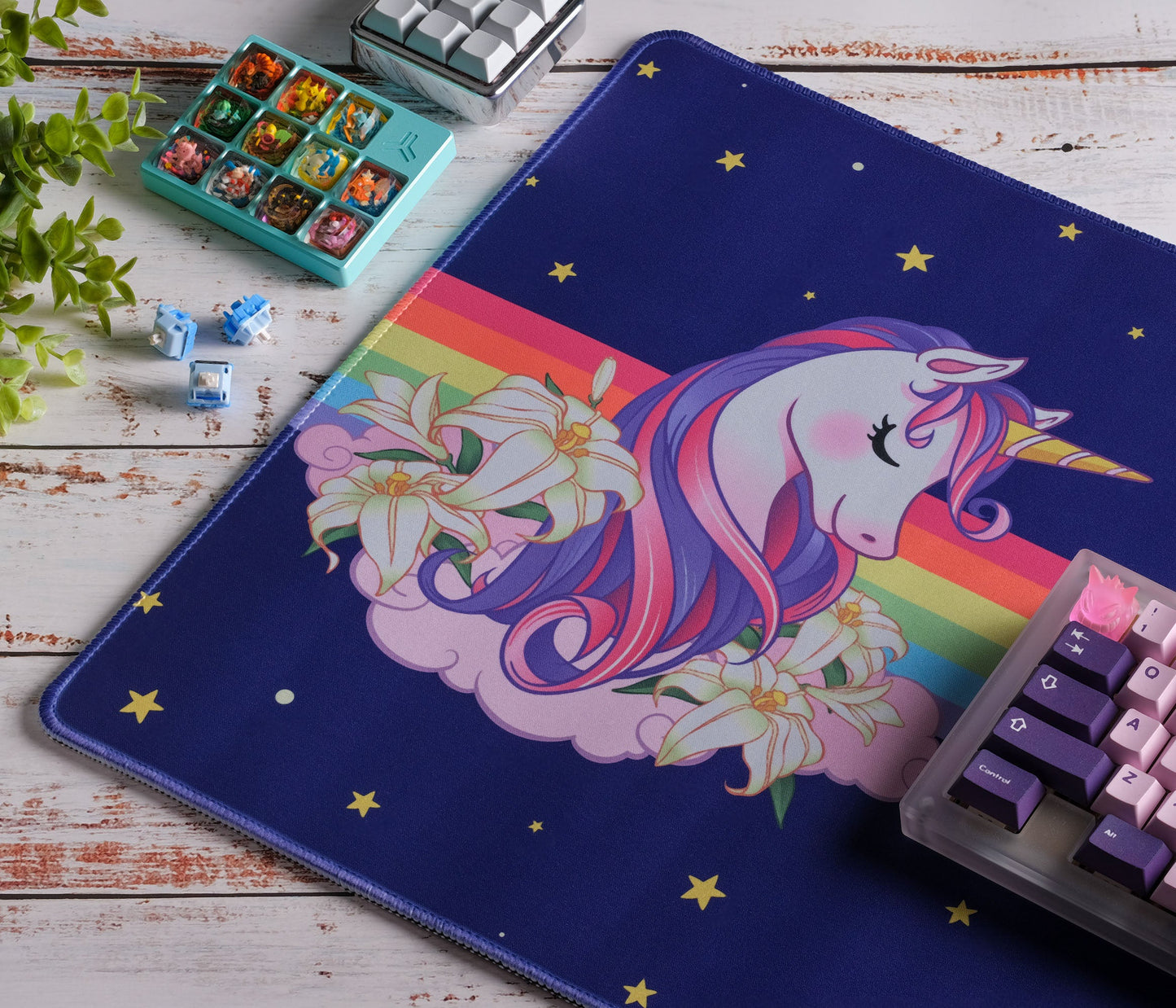 Rainbow Blast Desk Mat