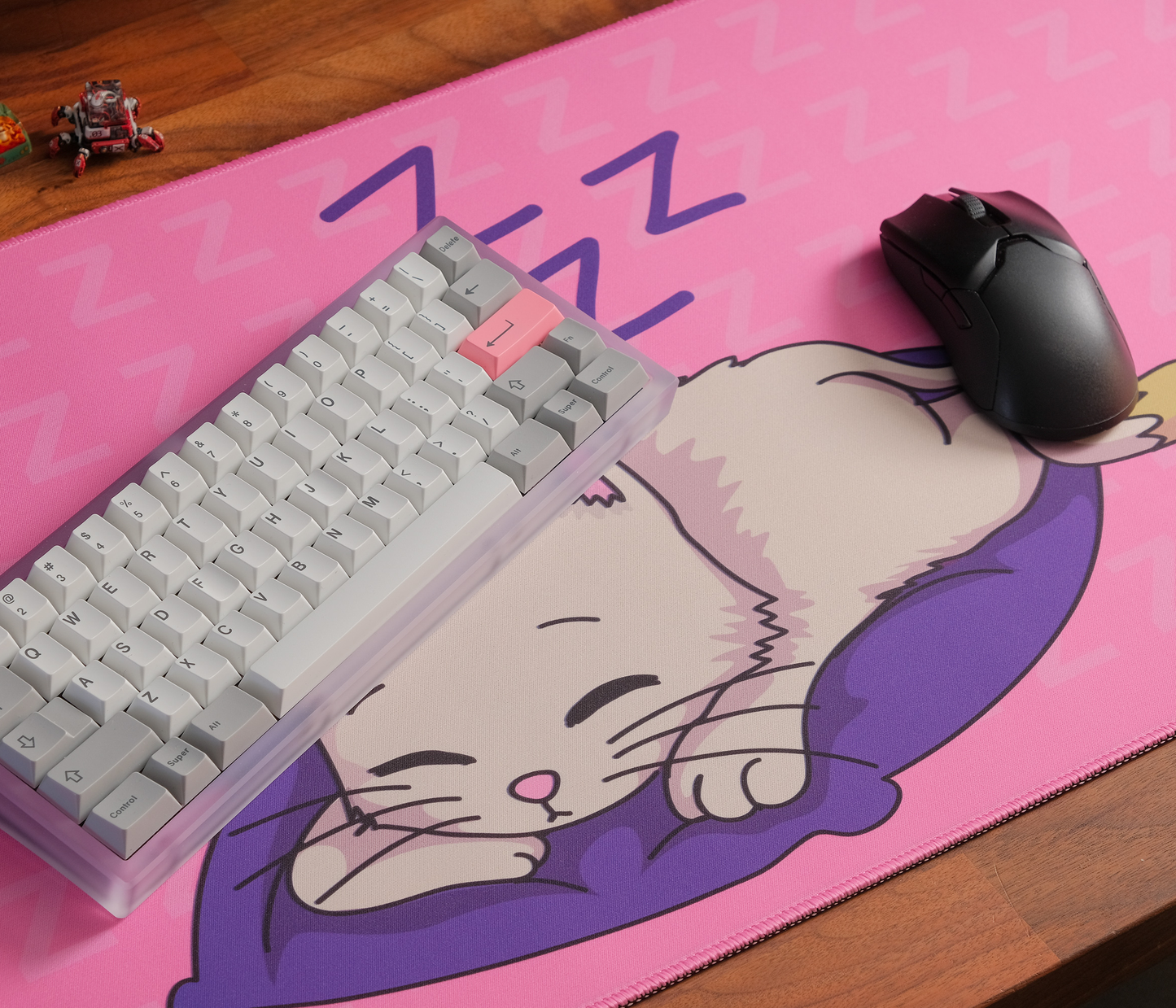 Sleeping Kitty Desk Mat