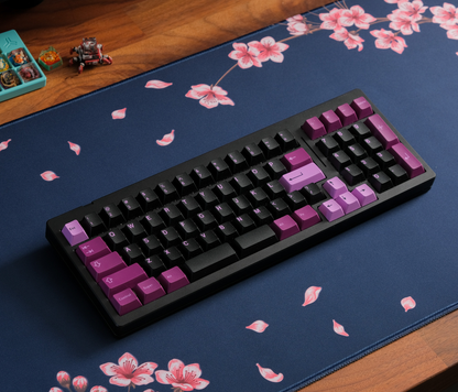 Navy Blossom Desk Mat