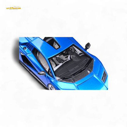 Fuelme Model NEO COUNTACH LPI 800-4 BLU TAHITI DARK BLUE 1:64 Resin