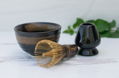 Dark Brown Matcha Set by Aprika Life