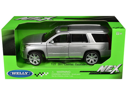 2017 Cadillac Escalade with Sunroof Silver Metallic 1/24-1/27 Diecast Model Car by Welly  free shipping USA