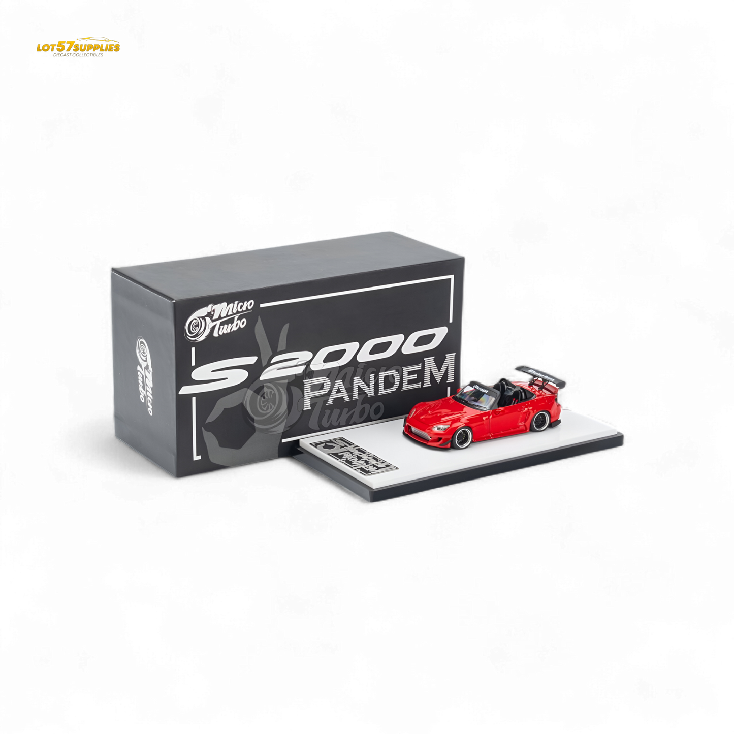 Microturbo Honda S2000 Roadster Pandem Rocket Bunny Aero Kit in Red 1:64