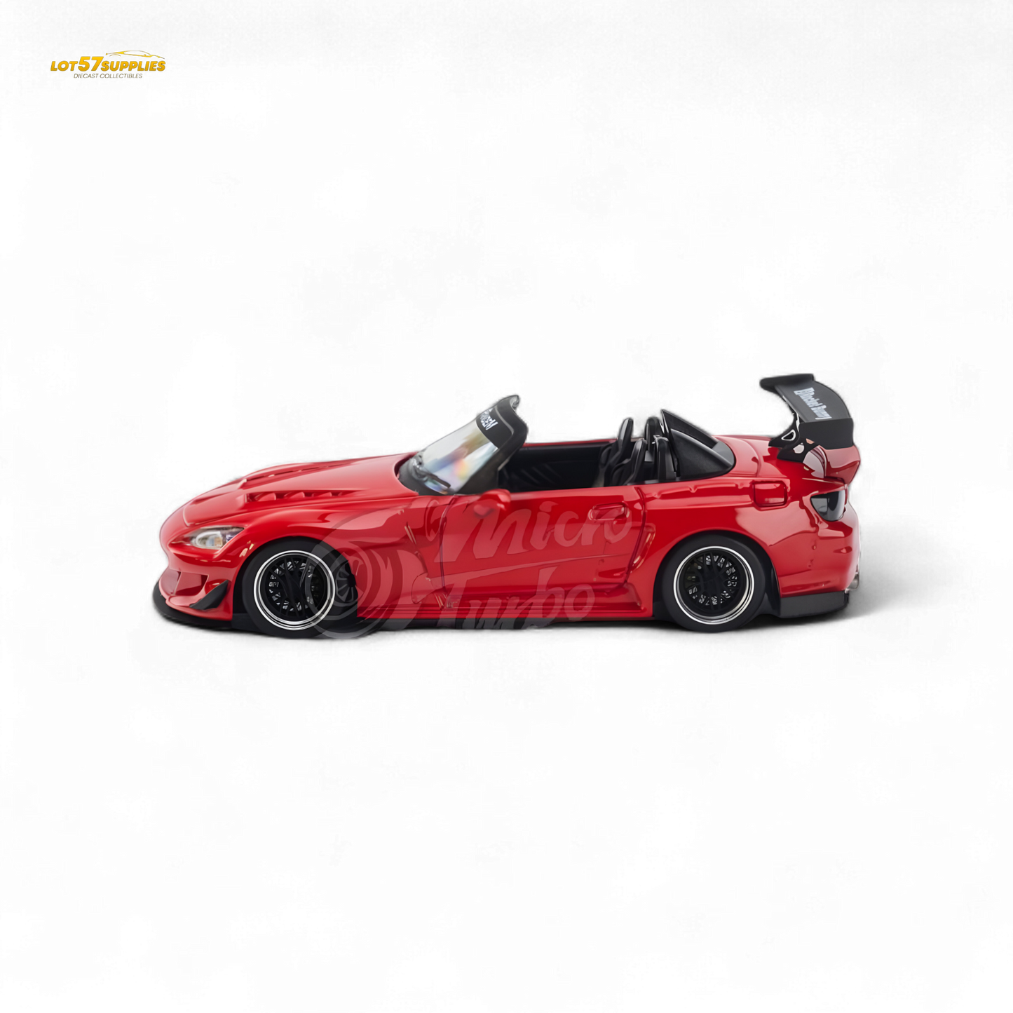 Microturbo Honda S2000 Roadster Pandem Rocket Bunny Aero Kit in Red 1:64
