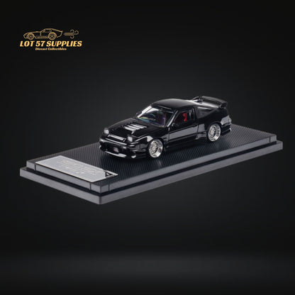 MicroTurbo 180SX Type X Metallic Black 1:64
