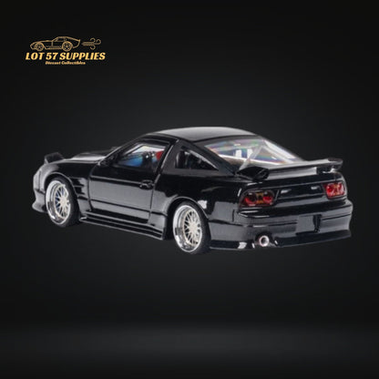 MicroTurbo 180SX Type X Metallic Black 1:64