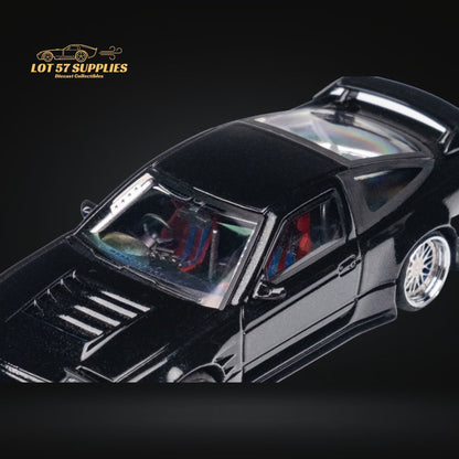 MicroTurbo 180SX Type X Metallic Black 1:64