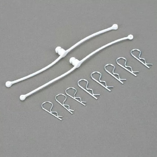 Dubro 2246 Body Klip Retainers White (2) Car Truck Body Clip
