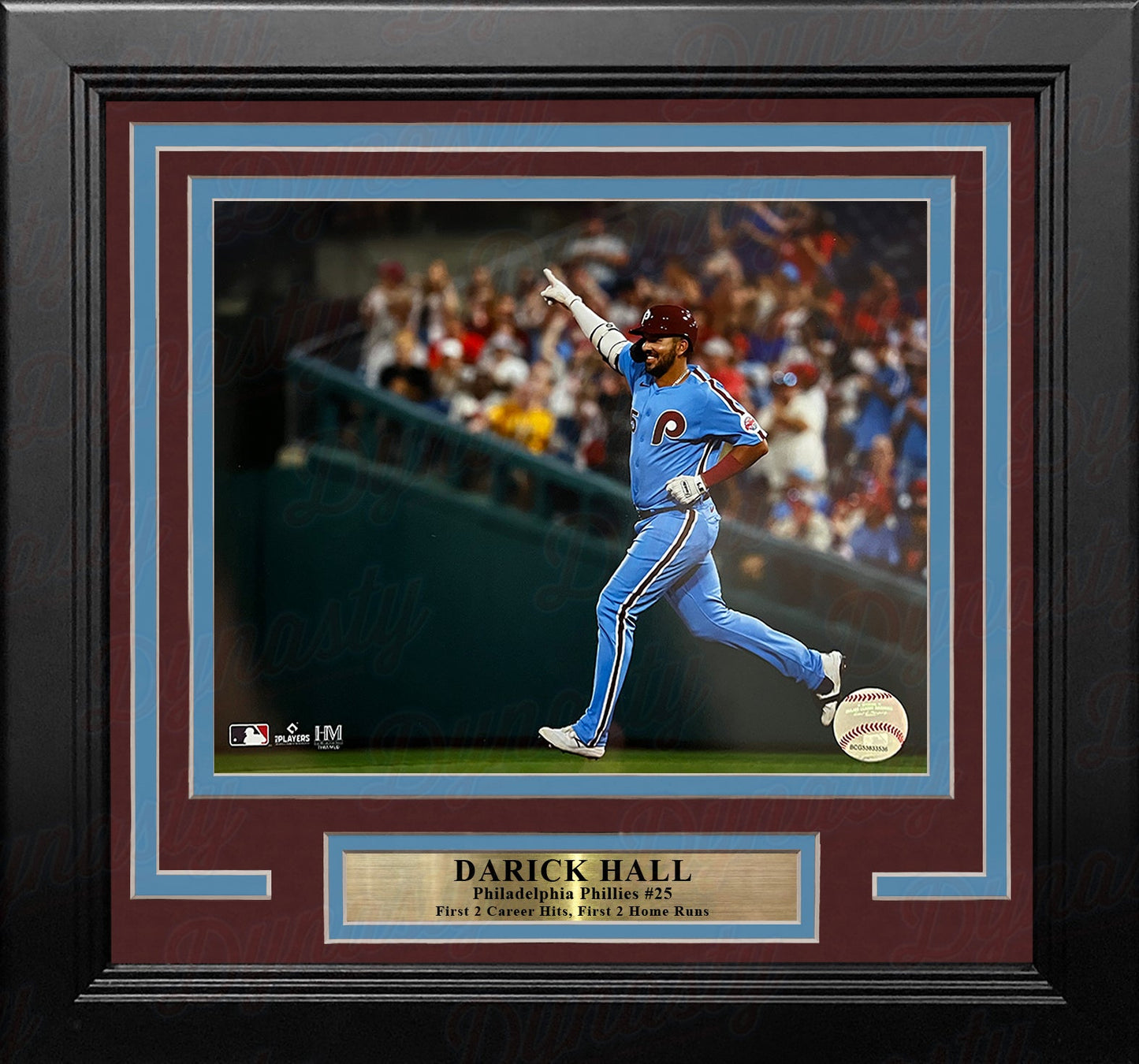 Darick Hall Runs The Bases Philadelphia Phillies 8" x 10" Framed Baseball Photo