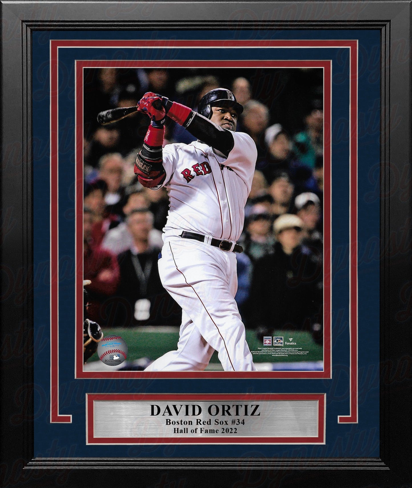 David Ortiz in Action Boston Red Sox 8" x 10" Framed Baseball Photo
